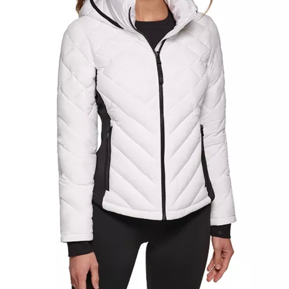 Giftable!!! Never worn Calvin Klein Woman’s Hooded Packable Puffer Coat, - Picture 1 of 9